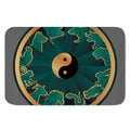 Green And Gold Chinese Zodiac Print Indoor Door Mat