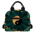 Green And Gold Chinese Zodiac Print Insulated Lunch Bag