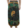 Green And Gold Chinese Zodiac Print Lantern Pants