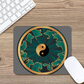 Green And Gold Chinese Zodiac Print Mouse Pad