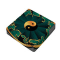 Green And Gold Chinese Zodiac Print Outdoor Seat Cushion Cover