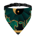 Green And Gold Chinese Zodiac Print Over The Collar Dog Bandana