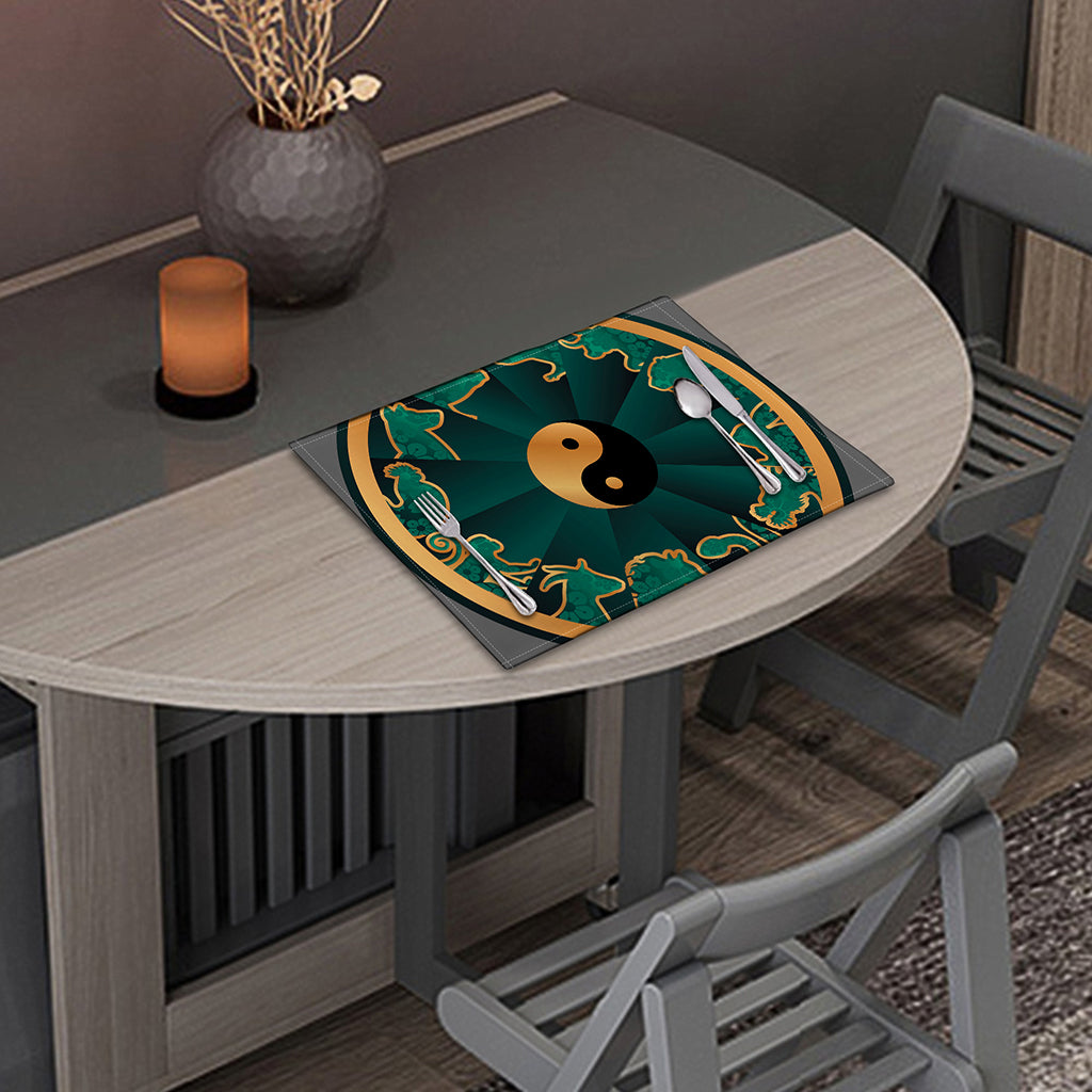 Green And Gold Chinese Zodiac Print Placemat