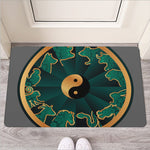 Green And Gold Chinese Zodiac Print Rubber Doormat