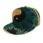 Green And Gold Chinese Zodiac Print Snapback Cap