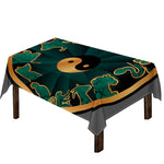 Green And Gold Chinese Zodiac Print Tablecloth