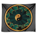 Green And Gold Chinese Zodiac Print Tapestry