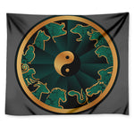 Green And Gold Chinese Zodiac Print Tapestry
