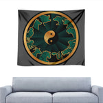 Green And Gold Chinese Zodiac Print Tapestry