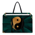 Green And Gold Chinese Zodiac Print Utility Tote Bag