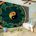 Green And Gold Chinese Zodiac Print Wall Sticker