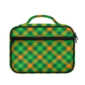 Green And Orange Buffalo Plaid Print Briefcase Bible Bag