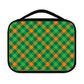 Green And Orange Buffalo Plaid Print Classic Bible Case