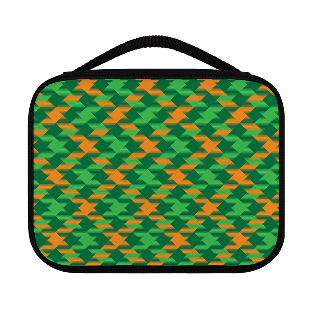 Green And Orange Buffalo Plaid Print Classic Bible Case
