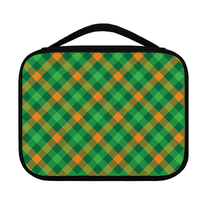 Green And Orange Buffalo Plaid Print Classic Bible Case