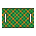 Green And Orange Buffalo Plaid Print Golf Cart Seat Cover