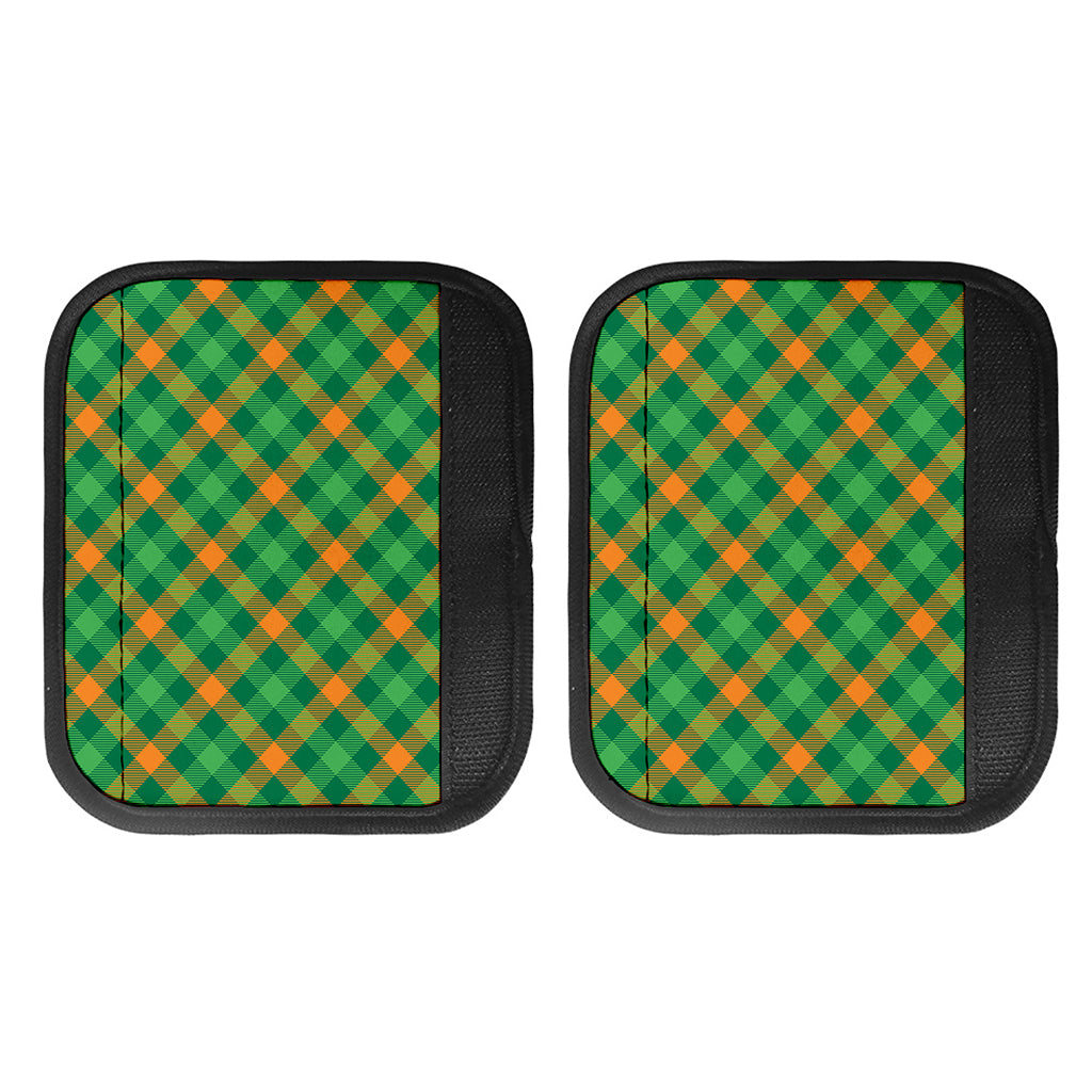 Green And Orange Buffalo Plaid Print Handle Covers