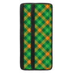 Green And Orange Buffalo Plaid Print Refrigerator Handle Covers