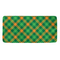 Green And Orange Buffalo Plaid Print Towel