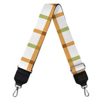 Green And Orange Tattersall Print Bag Strap