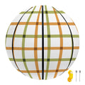 Green And Orange Tattersall Print Basketball