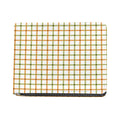 Green And Orange Tattersall Print Bifold Wallet