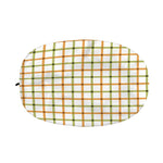 Green And Orange Tattersall Print Car Side Mirror Covers