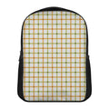 Green And Orange Tattersall Print Casual Backpack