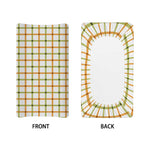 Green And Orange Tattersall Print Changing Pad Cover
