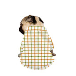 Green And Orange Tattersall Print Dog Zip Up Jacket
