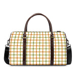 Green And Orange Tattersall Print Duffle Bag