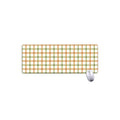 Green And Orange Tattersall Print Extended Mouse Pad