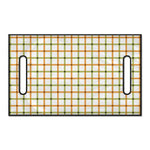 Green And Orange Tattersall Print Golf Cart Seat Cover