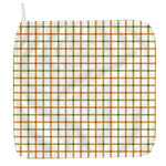 Green And Orange Tattersall Print Hand Towel