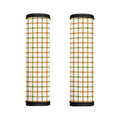 Green And Orange Tattersall Print Handle Covers