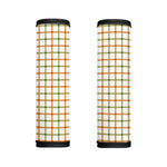 Green And Orange Tattersall Print Handle Covers