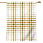 Green And Orange Tattersall Print House Flag