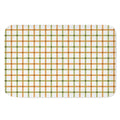 Green And Orange Tattersall Print Indoor Door Mat