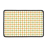 Green And Orange Tattersall Print Kitchen Mat
