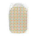 Green And Orange Tattersall Print Mesh Laundry Hamper