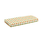 Green And Orange Tattersall Print Piano Keyboard Cover