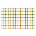 Green And Orange Tattersall Print Polyester Doormat