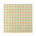 Green And Orange Tattersall Print Silk Bandana