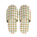 Green And Orange Tattersall Print Slippers
