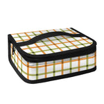 Green And Orange Tattersall Print Small Lunch Bag
