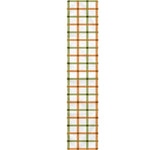 Green And Orange Tattersall Print Table Runner