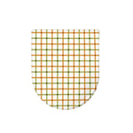 Green And Orange Tattersall Print Toilet Lid Cover