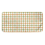 Green And Orange Tattersall Print Towel