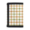 Green And Orange Tattersall Print Trifold Wallet
