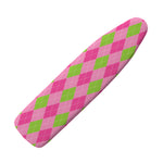 Green And Pink Argyle Pattern Print Ironing Board Cover